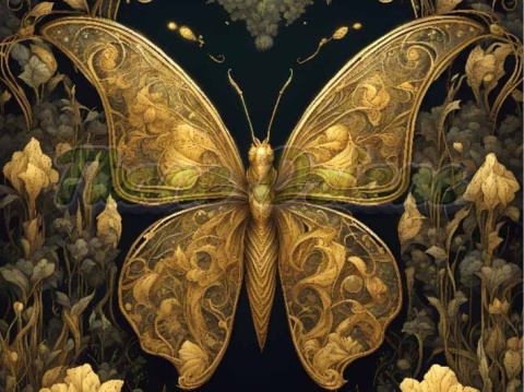 PANEL DRUKOWANY W ZŁOTYM LESIE-MOTYL NR 22