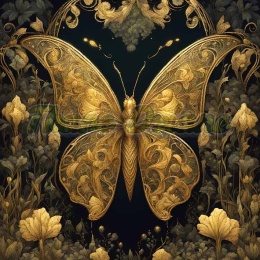 PANEL DRUKOWANY W ZŁOTYM LESIE-MOTYL NR 22