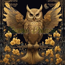 PANEL DRUKOWANY W ZŁOTYM LESIE-SOWA NR 12