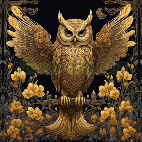 PANEL DRUKOWANY W ZŁOTYM LESIE-SOWA NR 12