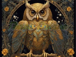 PANEL DRUKOWANY W ZŁOTYM LESIE-SOWA NR 25