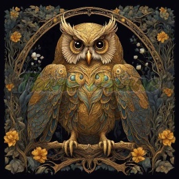 PANEL DRUKOWANY W ZŁOTYM LESIE-SOWA NR 25