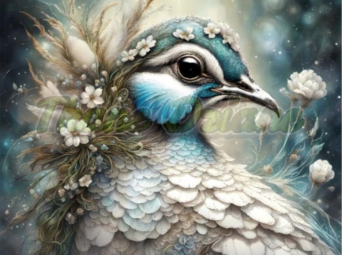 PANEL DRUKOWANY WEDDING BIRD NR 41