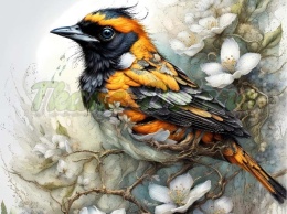 PANEL DRUKOWANY WEDDING BIRD NR 51