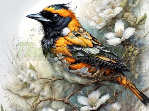 PANEL DRUKOWANY WEDDING BIRD NR 51