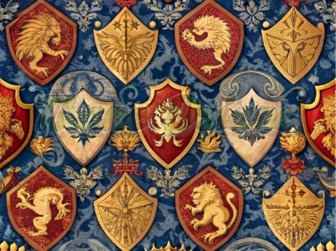 TKANINA DRUKOWANA HERB NR 1