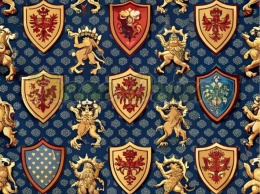 TKANINA DRUKOWANA HERB NR 4