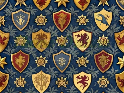 TKANINA DRUKOWANA HERB NR 6