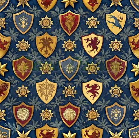 TKANINA DRUKOWANA HERB NR 6