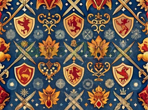 TKANINA DRUKOWANA HERB NR 7