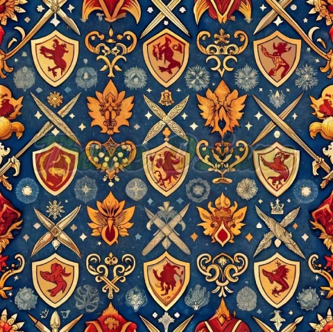 TKANINA DRUKOWANA HERB NR 7