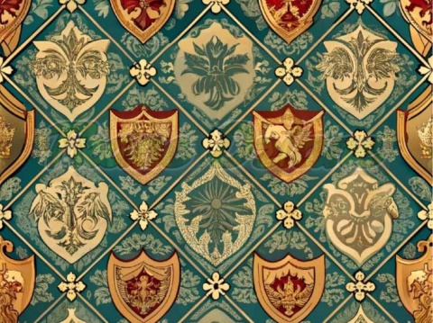 TKANINA DRUKOWANA HERB NR 8