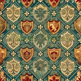 TKANINA DRUKOWANA HERB NR 8