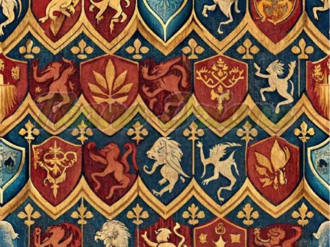 TKANINA DRUKOWANA HERB NR 9