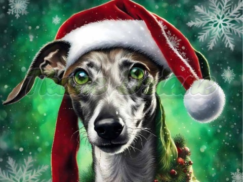 PANEL DRUKOWANY ŚWIĄTECZNY WHIPPET NR 1