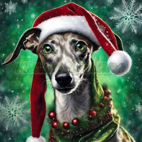 PANEL DRUKOWANY ŚWIĄTECZNY WHIPPET NR 1