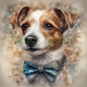 PANEL DRUKOWANY AKWARELOWE PSY - JACK RUSSEL TERRIER NR 134