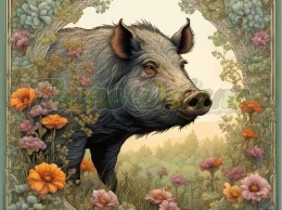 PANEL DRUKOWANY ART NOUVEAU- DZIK NR 36