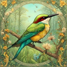 PANEL DRUKOWANY ART NOUVEAU- ŻOŁNA NR 38