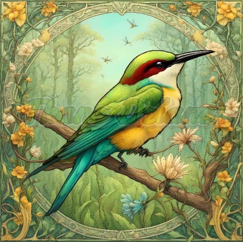 PANEL DRUKOWANY ART NOUVEAU- ŻOŁNA NR 38