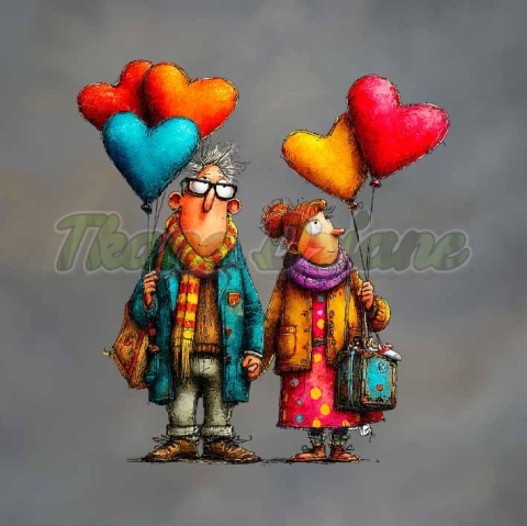 PANEL DRUKOWANY BABCIA Z DZIADKIEM NR 11