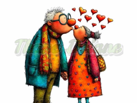 PANEL DRUKOWANY BABCIA Z DZIADKIEM NR 12