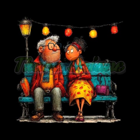 PANEL DRUKOWANY BABCIA Z DZIADKIEM NR 14