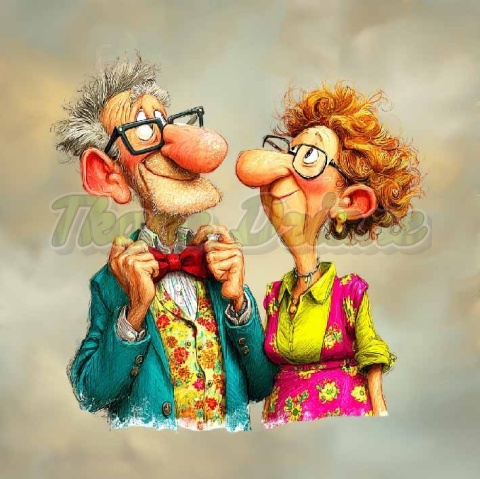 PANEL DRUKOWANY BABCIA Z DZIADKIEM NR 19