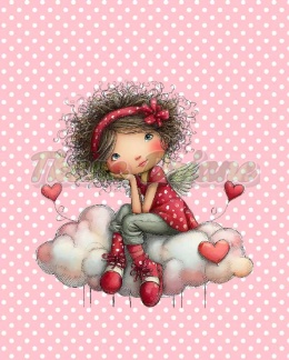 PANEL DRUKOWANY PROSTOKĄT WALENTYNKOWA DZIEWCZYNKA NR 3