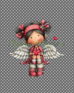 PANEL DRUKOWANY PROSTOKĄT WALENTYNKOWA DZIEWCZYNKA NR 5