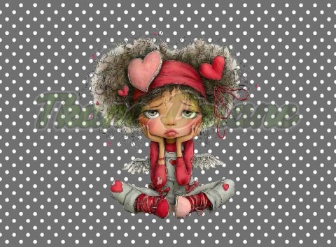 PANEL DRUKOWANY PROSTOKĄTNY POZIOMY/KOSMETYCZKA WALENTYNKOWA DZIEWCZYNA NR 2