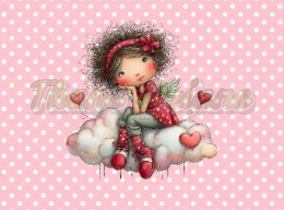 PANEL DRUKOWANY PROSTOKĄTNY POZIOMY/KOSMETYCZKA WALENTYNKOWA DZIEWCZYNA NR 3