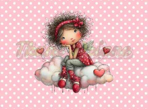 PANEL DRUKOWANY PROSTOKĄTNY POZIOMY/KOSMETYCZKA WALENTYNKOWA DZIEWCZYNA NR 3