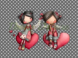 PANEL DRUKOWANY PROSTOKĄTNY POZIOMY/KOSMETYCZKA WALENTYNKOWA DZIEWCZYNA NR 4