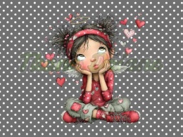 PANEL DRUKOWANY PROSTOKĄTNY POZIOMY/KOSMETYCZKA WALENTYNKOWA DZIEWCZYNA NR 5