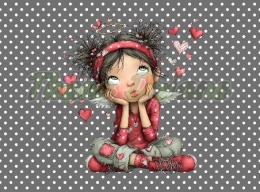 PANEL DRUKOWANY PROSTOKĄTNY POZIOMY/KOSMETYCZKA WALENTYNKOWA DZIEWCZYNA NR 5