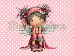 PANEL DRUKOWANY PROSTOKĄTNY POZIOMY/KOSMETYCZKA WALENTYNKOWA DZIEWCZYNA NR 7