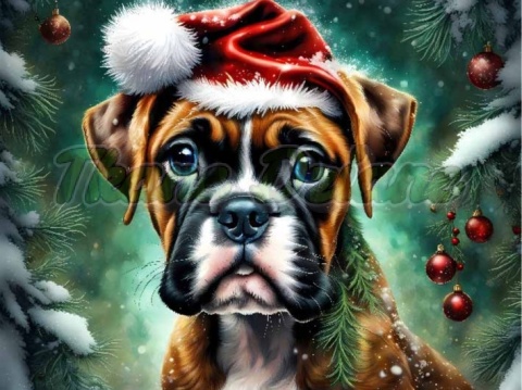 PANEL DRUKOWANY ŚWIĄTECZNY BOKSERI NR 13