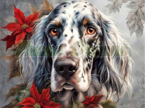 PANEL DRUKOWANY ŚWIĄTECZNY SETER ANGIELSKI NR 23