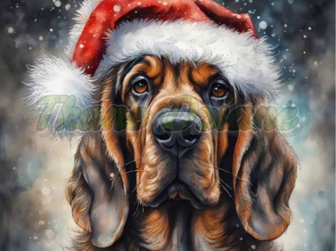 PANEL DRUKOWANY ŚWIĄTECZNY BLOODHOUND NR 17