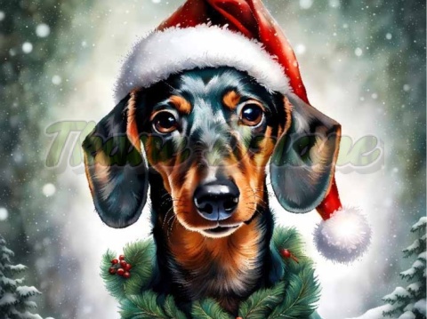 PANEL DRUKOWANY ŚWIĄTECZNY JAMNIK NR 15