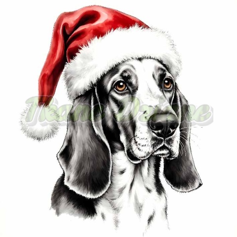 PANEL DRUKOWANY ŚWIĄTECZNY BASSET NR 2