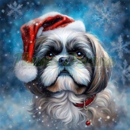 PANEL DRUKOWANY ŚWIĄTECZNY SHIH TZU NR 11