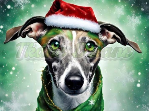 PANEL DRUKOWANY ŚWIĄTECZNY WHIPPET NR 2