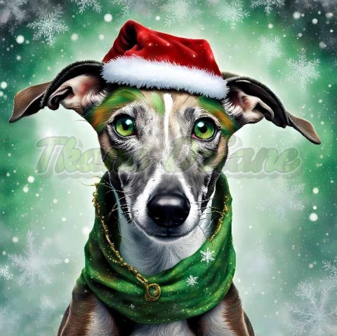 PANEL DRUKOWANY ŚWIĄTECZNY WHIPPET NR 2