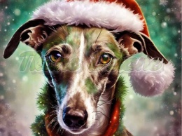 PANEL DRUKOWANY ŚWIĄTECZNY WHIPPET NR 3