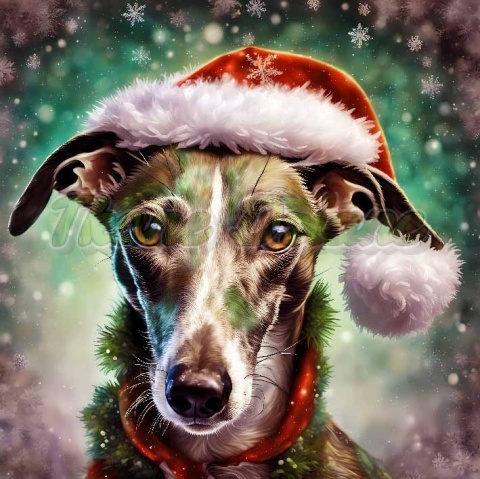 PANEL DRUKOWANY ŚWIĄTECZNY WHIPPET NR 3