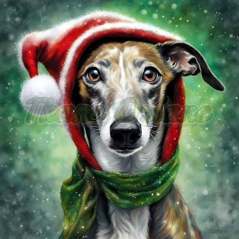 PANEL DRUKOWANY ŚWIĄTECZNY WHIPPET NR 4