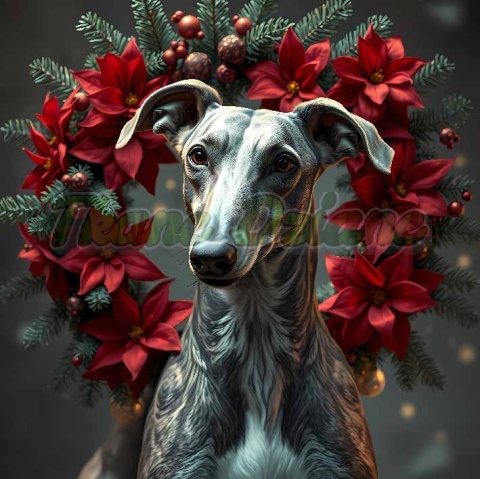 PANEL DRUKOWANY ŚWIĄTECZNY WHIPPET NR 6