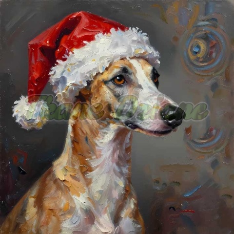 PANEL DRUKOWANY ŚWIĄTECZNY WHIPPET NR 9